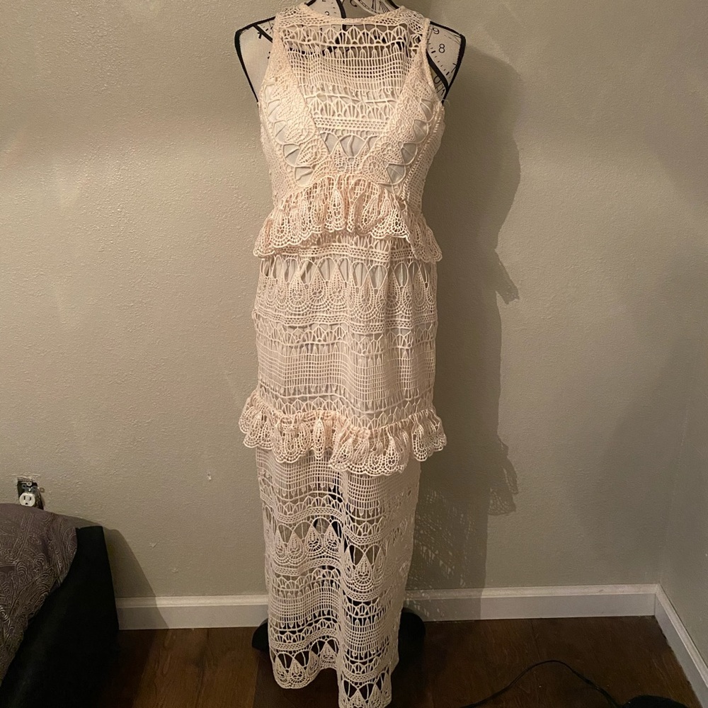 Vintage Lace Detail Dress